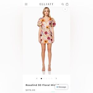 Elliatt Rosalind 3D Floral Mini Dress